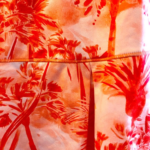 Reel Legends Beach Comber Skort Medium Inner Short Orange Tropical Print NWT - Picture 7 of 8